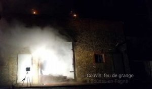 Couvin: incendie dans une grange de Boussu-en-Fagne