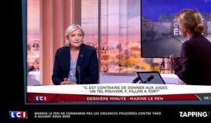 Marine Le Pen ne condamne pas les violences policières d'Aulnay-sous-Bois (Vidéo)