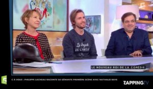 C à vous : Philippe Lacheau a une façon très sexy de lutter contre son trac face à Nathalie Baye (vidéo)