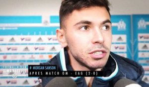 OM - EAG (2-0) : La réaction de Morgan Sanson