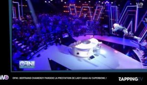Bertrand Chameroy parodie Lady Gaga au Super Bowl dans OFNI (Vidéo)