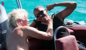 Barack Obama se mesure à Richard Branson...Au kitesurf