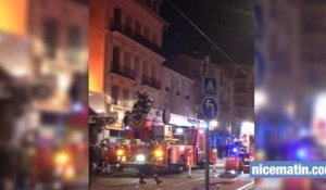 Spectaculaire incendie dans un magasin du centre de Nice