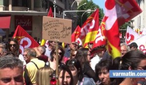 Un millier de fonctionnaires dans la manifestation à Toulon