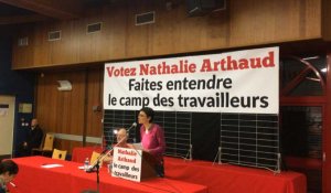 Meeting de Nathalie Arthaud au Mans