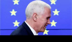 A Bruxelles, Mike Pence se veut rassurant