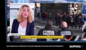 Militaire agressé au Louvre : une vendeuse raconte l'attaque au Carrousel (vidéo)