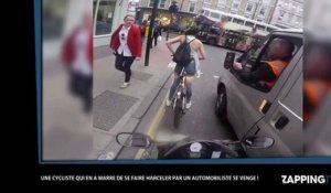Une cycliste harcelée par un automobiliste se venge d'une manière étonnante (vidéo)