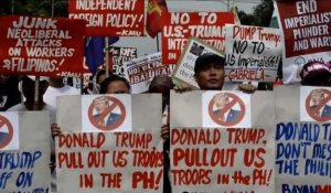 Manifestations anti-Trump à l'étranger