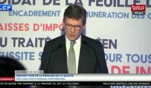 Montebourg appelle à voter Benoît Hamon au second tour