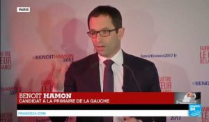 REPLAY - Discours de Benoit Hamon en tête du 1er tour de la Primaire de la gauche