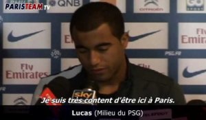 Lucas : "Content d'être à Paris"