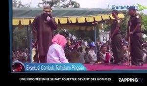 Indonésie : Une femme se fait fouetter devant une foule d'hommes (Vidéo)