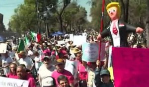 Au Mexique, des manifestations contre le mur de Donald Trump