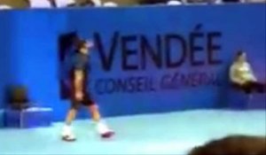 Internationaux de Tennis de Vendée 2016 - Challenger -  Benoit Paire retrouve le sourire et s'amuse avec les ramasseurs