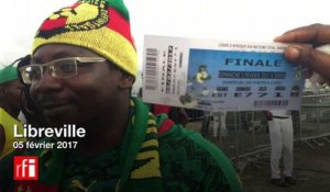 CAN 2017: l'ambiance des supporters avant la finale Egypte-Cameroun