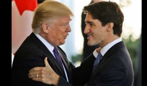 Justin Trudeau a trouvé comment résister aux poignées de main bizarres de Donald Trump