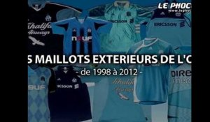 Les maillots extérieurs de l'OM depuis 1998