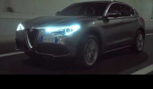 Alfa Romeo Stelvio Driving Video in Grey | AutoMotoTV