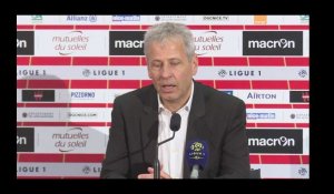 Lucien Favre (Nice) heureux du résultat face à Montpellier