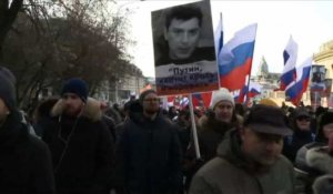 Des milliers de Russes dans la rue en mémoire de Boris Nemtsov