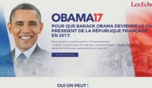 Présidentielle 2017 : une pétition réclame la candidature d'Obama !