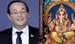 Hollande en Inde : un éléphant lui ressemble énormément