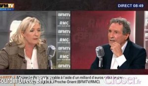Bourdin Direct : Marine Le Pen réagit à la diffusion d'un photomontage par un membre du FN