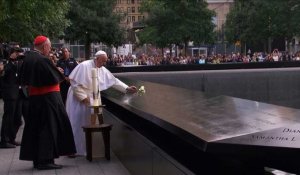 Le pape François au mémorial du 11-Septembre à New York