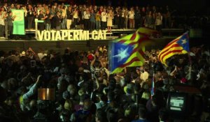 Elections en Catalogne: dernier meeting des indépendantistes