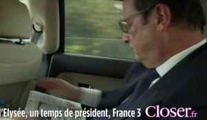 A l'Elysée, un temps de président : François Hollande apprenant la sortie de "Merci pour ce moment"