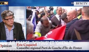 TextO' : Air France - Jean-Luc Mélenchon : "Valls se comporte comme le garde-chiourme d'Air France"