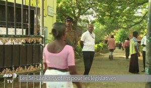 Les Sri-Lankais votent pour les législatives