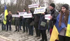 Crimée : manifestation pro-Ukraine à Simféropol