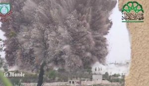 Gigantesque explosion dans le ciel syrien