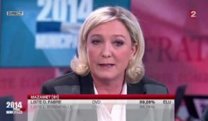  Marine Le Pen : " Nous passons une nouvelle étape"