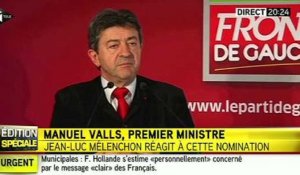 Mélenchon : « Je suis très triste pour mon pays»