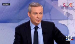 Bruno Le Maire : " Un deuxième désaveu complet de la gauche de Hollande"