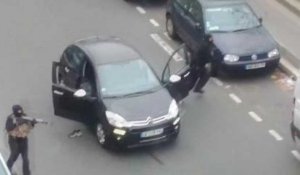 Images de la fuite des hommes qui ont attaqué « Charlie Hebdo »