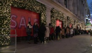 La cohue pour les soldes du "boxing day" à Londres