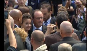 Comment les télés évoquent la visite de Hollande à Vesoul, en 42 secondes