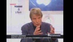 Internationales : Bernard Kouchner - moments forts