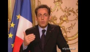 L'allocution de M.Sarkozy sur la situation en Guadeloupe