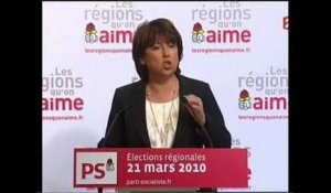 Martine Aubry : "Une victoire sans précédent"