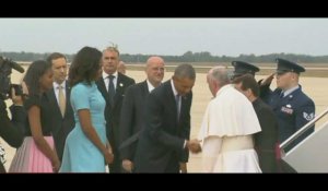 L'accueil réservé par Obama au pape François, à travers les télés américaines
