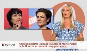 #tweetclash : #RégionalesIDF : Chantal Jouanno et Marie-Pierre de la Gontrie se rendent coup pour coup