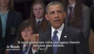 Barack Obama encourage le processus de paix en Irlande du Nord