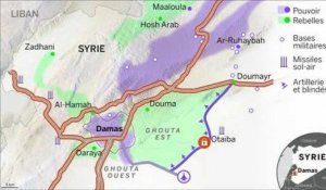 Carte animée : comprendre la bataille de Damas en 3 minutes