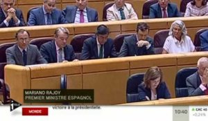 Mariano Rajoy s'explique devant le Parlement espagnol