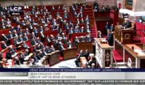 Motion de censure : l'intégral du discours de Jean-François Copé